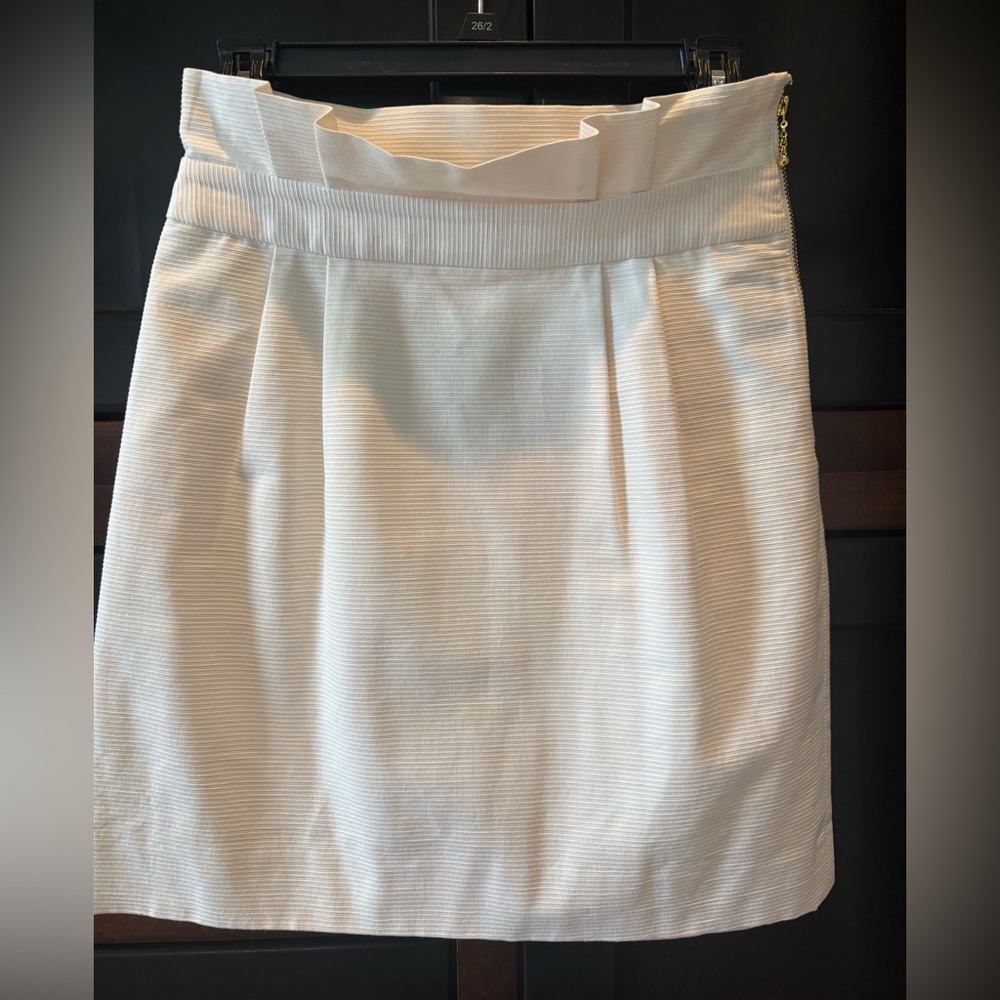 kate spade Cream Textured Pencil Skirt